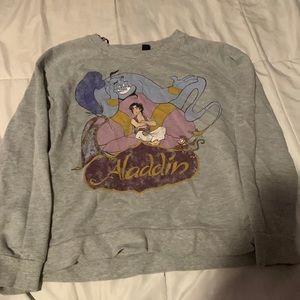 Disney Aladdin Gray Sweater